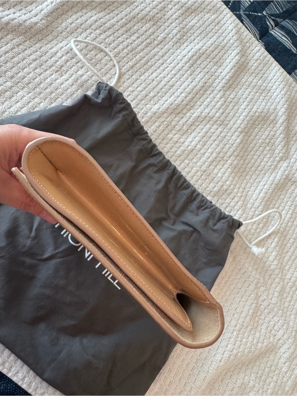 Authentic Saint Laurent Belle de Jour Patent YSL Clutch Nude - Picture 12 of 16
